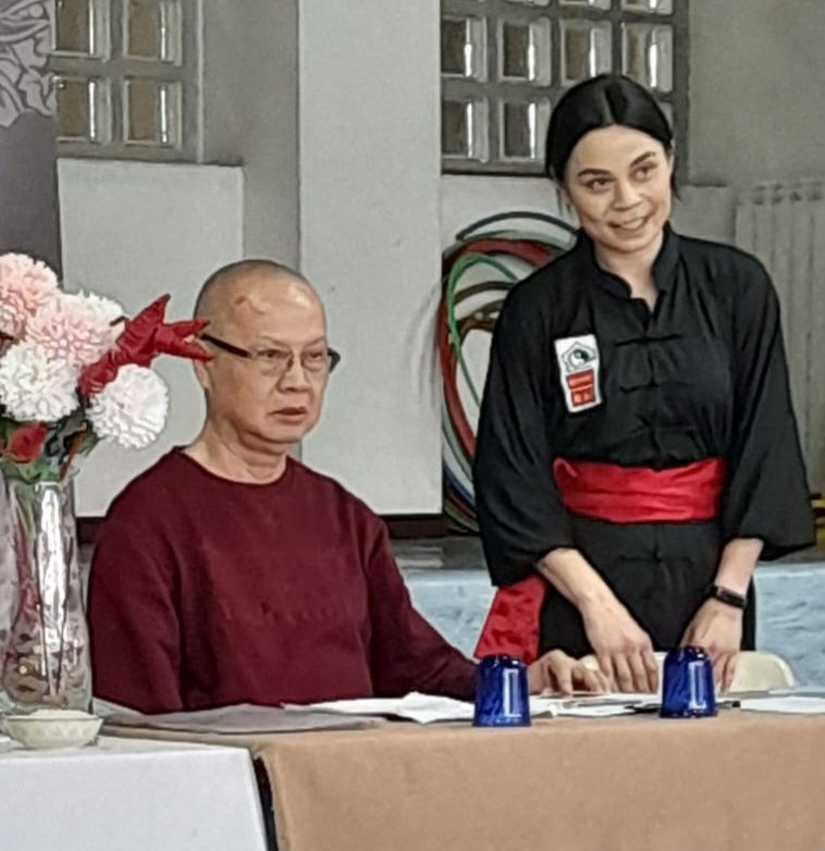 Il Maestro Fondatore Tran Ngoc Dinh e la M° Barbara Mailan Tran 