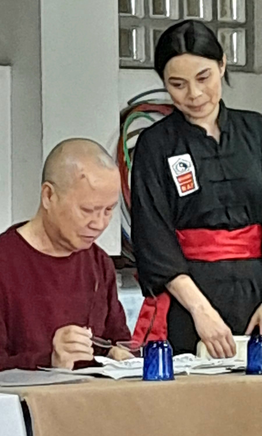 Il Maestro Fondatore Tran Ngoc Dinh e la M° Barbara Tran 